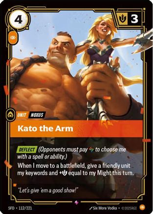 Kato the Arm (112/221) - Riftbound - [Spiritforged] Foil