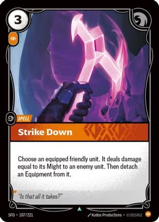 Strike Down (107/221) - Riftbound - [Spiritforged]