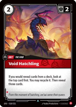 Void Hatchling (018/221) - Riftbound - [Spiritforged] Foil