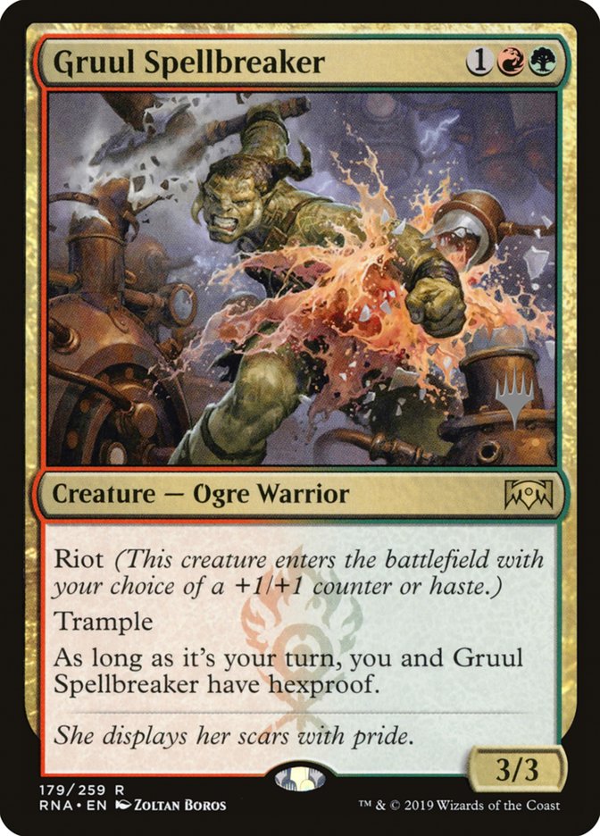 Gruul Spellbreaker (Promo Pack) [Ravnica Allegiance Promos] Foil
