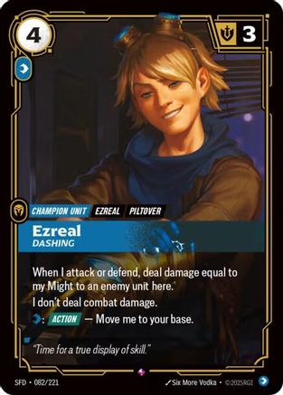 Ezreal - Dashing (082/221) - Riftbound - [Spiritforged] Foil