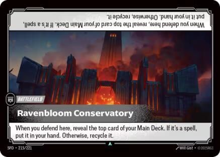 Ravenbloom Conservatory (215/221) - Riftbound - [Spiritforged]