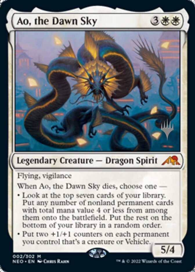 Ao, the Dawn Sky (Promo Pack) [Kamigawa: Neon Dynasty Promos] Foil