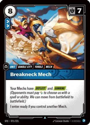 Breakneck Mech (071/221) - Riftbound - [Spiritforged] Foil