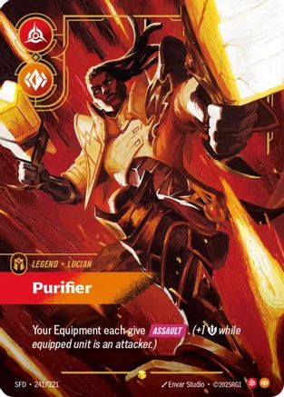 Lucian - Purifier (Overnumbered) (241/221) - Riftbound - [Spiritforged] Foil