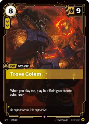 Trove Golem (174/221) - Riftbound - [Spiritforged] Foil