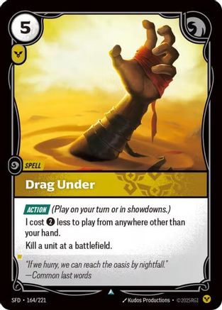Drag Under (164/221) - Riftbound - [Spiritforged]