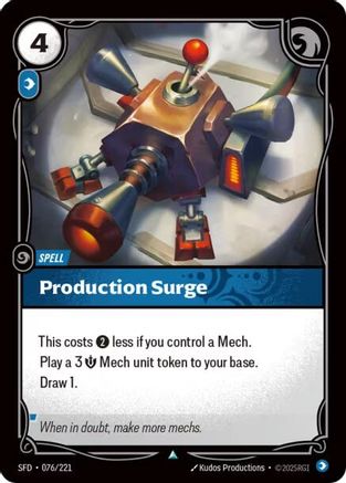 Production Surge (076/221) - Riftbound - [Spiritforged] Foil