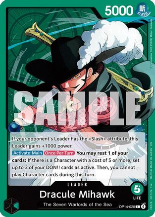Dracule Mihawk (OP14-020) - [The Azure Sea's Seven]