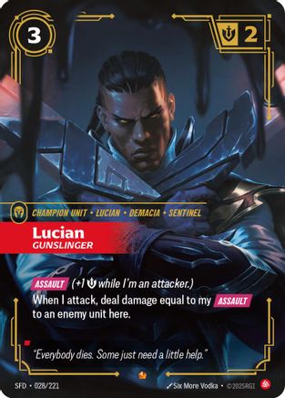 Lucian - Gunslinger (028/221) - Riftbound - [Spiritforged] Foil