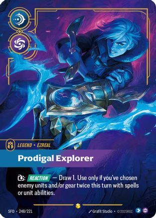 Ezreal - Prodigal Explorer (Overnumbered) (248/221) - Riftbound - [Spiritforged] Foil