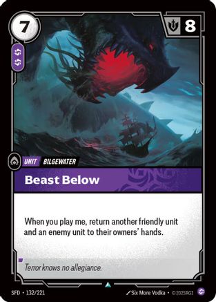Beast Below (132/221) - Riftbound - [Spiritforged]