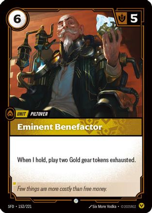 Eminent Benefactor (152/221) - Riftbound - [Spiritforged] Foil