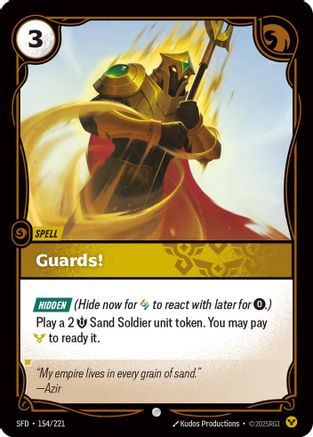 Guards! (154/221) - Riftbound - [Spiritforged] Foil
