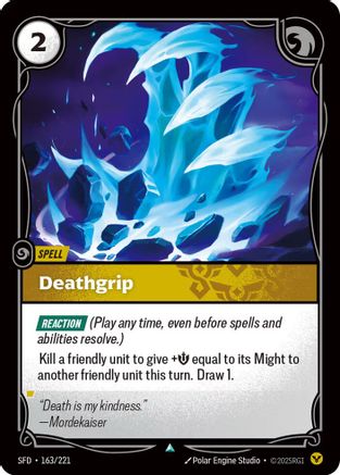 Deathgrip (163/221) - Riftbound - [Spiritforged]