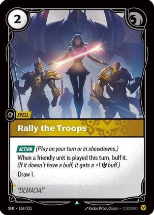 Rally the Troops (166/221) - Riftbound - [Spiritforged]