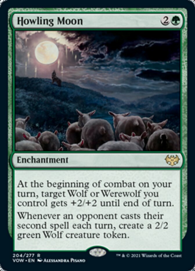 Howling Moon [Innistrad: Crimson Vow] Foil
