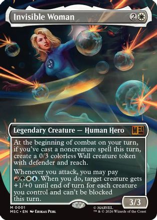 Invisible Woman (Borderless)  [Commander: Marvel Super Heroes]