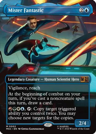 Mister Fantastic (Borderless)  [Commander: Marvel Super Heroes]