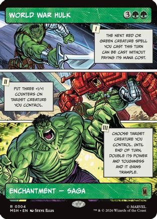 World War Hulk (Borderless)  [Marvel Super Heroes] Foil