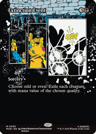 Extinction Event (Borderless)  [Marvel Universe Eternal-Legal] Foil