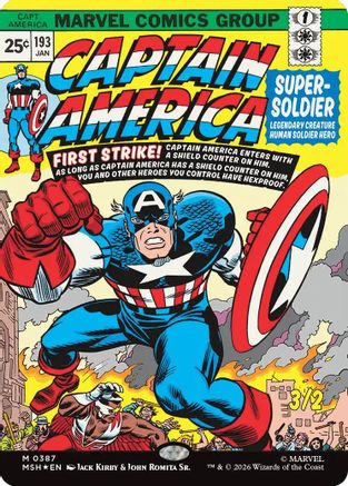 Captain America, Super-Soldier (Borderless)  [Marvel Super Heroes] Foil