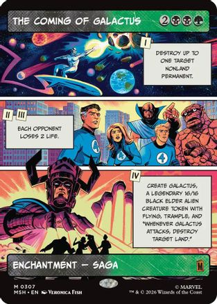 The Coming of Galactus (Borderless)  [Marvel Super Heroes] Foil