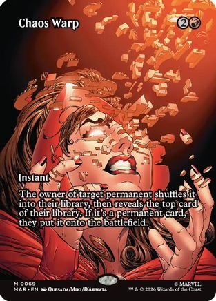 Chaos Warp (Borderless)  [Marvel Universe Eternal-Legal] Foil