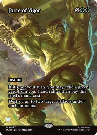 Force of Vigor (Borderless)  [Marvel Universe Eternal-Legal] Foil