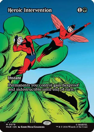 Heroic Intervention (0079) (Borderless)  [Marvel Universe Eternal-Legal] Foil