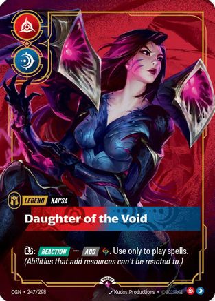 Kai'Sa - Daughter of the Void (Metal) (247/298) - Riftbound - [Riftbound Organized Play Promotional Cards] Foil