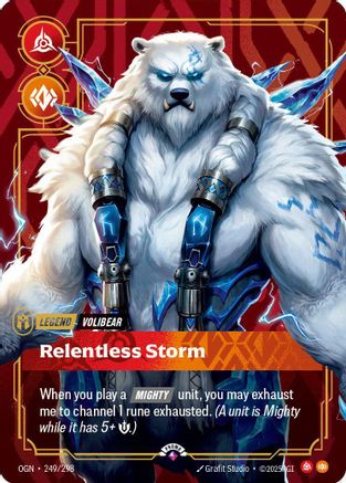 Volibear - Relentless Storm (Metal) (249/298) - Riftbound - [Riftbound Organized Play Promotional Cards] Foil