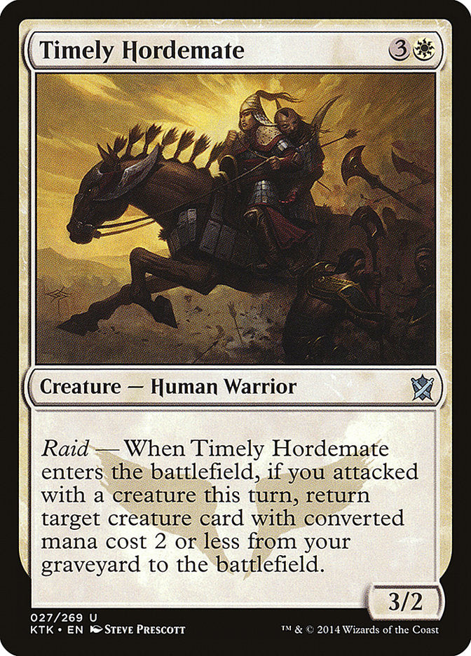 Timely Hordemate [Khans of Tarkir] Foil