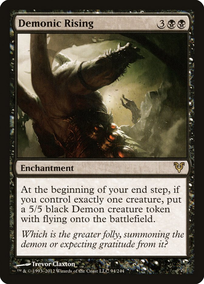 Demonic Rising [Avacyn Restored] Foil