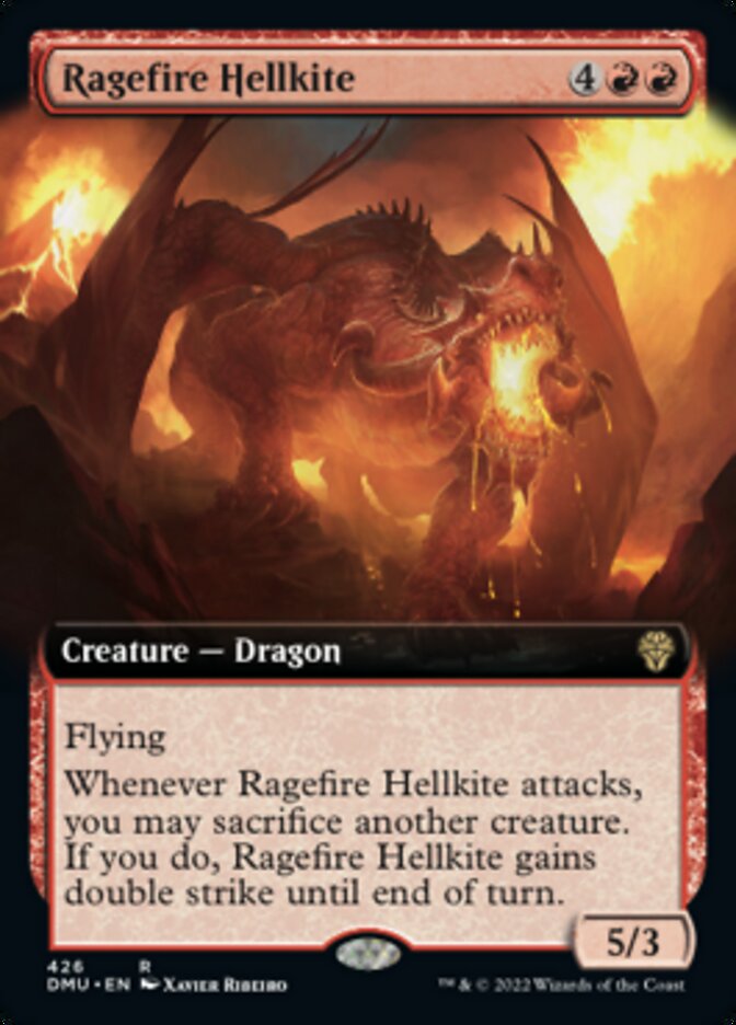 Ragefire Hellkite (Extended Art) [Dominaria United] Foil