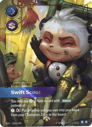 Teemo - Swift Scout (Alternate Art) (263a/298) - Riftbound - [Riftbound Promotional Cards] Foil