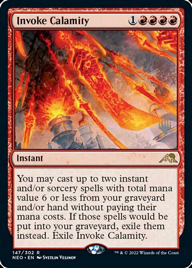 Invoke Calamity (Promo Pack) [Kamigawa: Neon Dynasty Promos] Foil