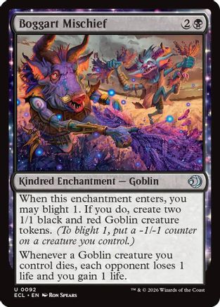 Boggart Mischief  [Lorwyn Eclipsed] Foil