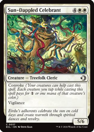 Sun-Dappled Celebrant  [Lorwyn Eclipsed]
