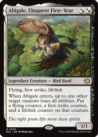 Abigale, Eloquent First-Year  [Lorwyn Eclipsed] Foil