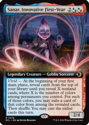 Sanar, Innovative First-Year (Extended Art)  [Lorwyn Eclipsed] Foil