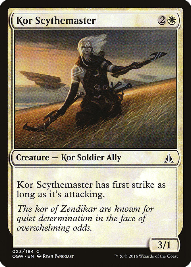 Kor Scythemaster [Oath of the Gatewatch] Foil