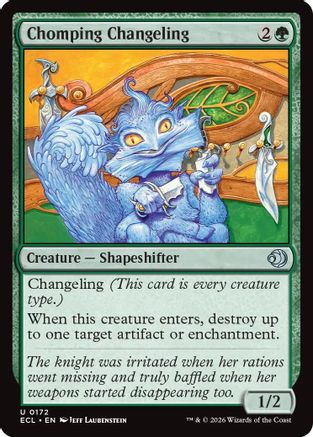 Chomping Changeling  [Lorwyn Eclipsed] Foil
