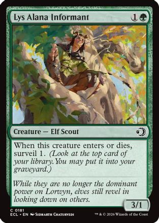 Lys Alana Informant  [Lorwyn Eclipsed]