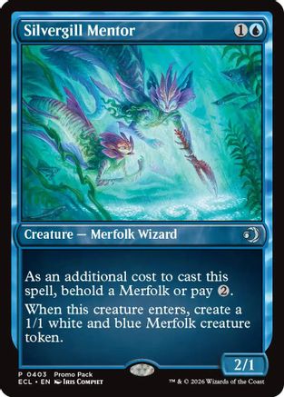 Silvergill Mentor  [Promo Pack: Lorwyn Eclipsed] Foil