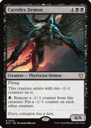 Carnifex Demon  [Commander: Lorwyn Eclipsed]
