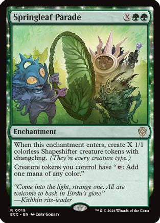 Springleaf Parade  [Commander: Lorwyn Eclipsed]