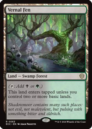 Vernal Fen  [Commander: Lorwyn Eclipsed]