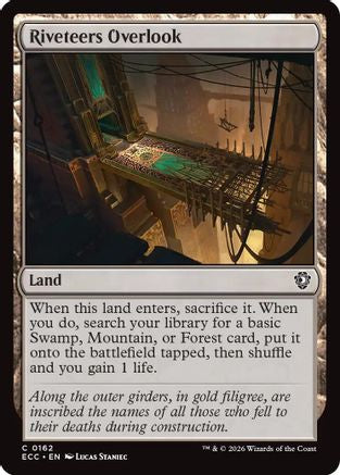 Riveteers Overlook  [Commander: Lorwyn Eclipsed]