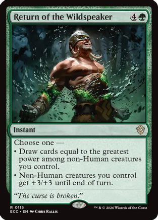 Return of the Wildspeaker  [Commander: Lorwyn Eclipsed]